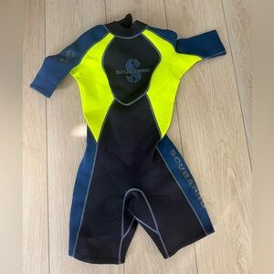 Scubapro profile 2.5 Women's Shorty Wetsuit Blue Yellow